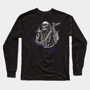 rocker skull tc Long Sleeve T-Shirt